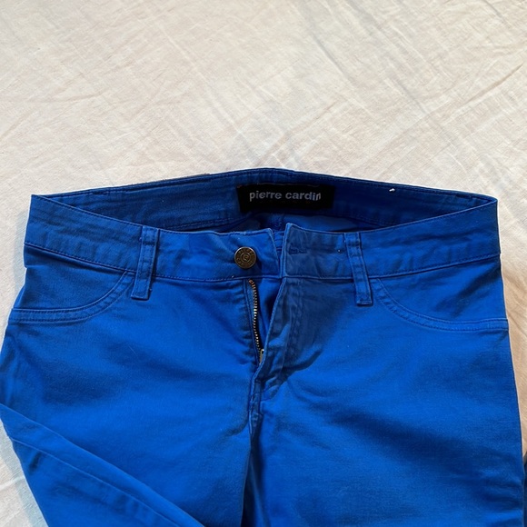 Cobalt Blue Pierre Cardin Straight Leg Pant - Picture 3 of 5